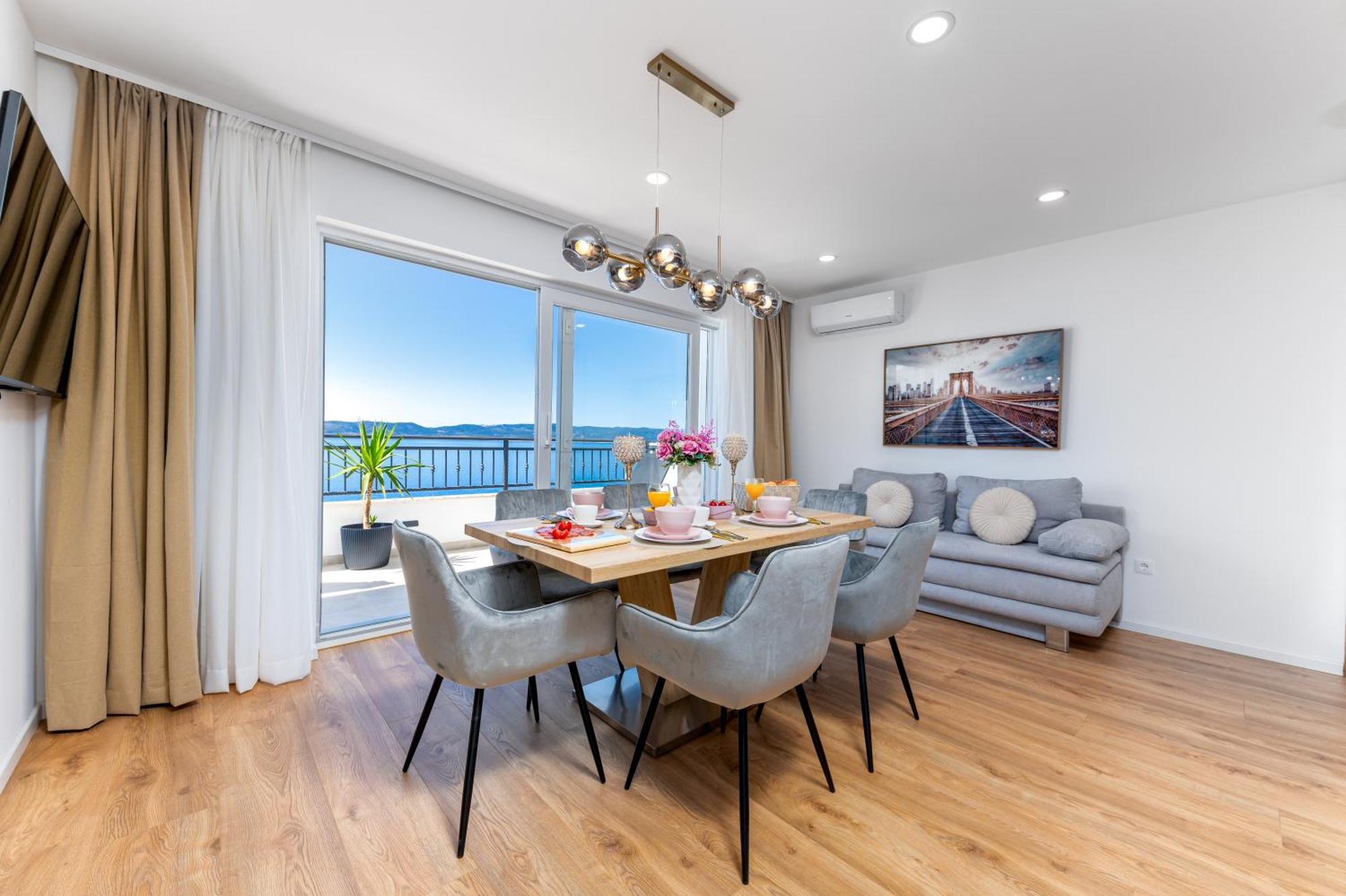 Seaview Apartments Nives Брела Экстерьер фото