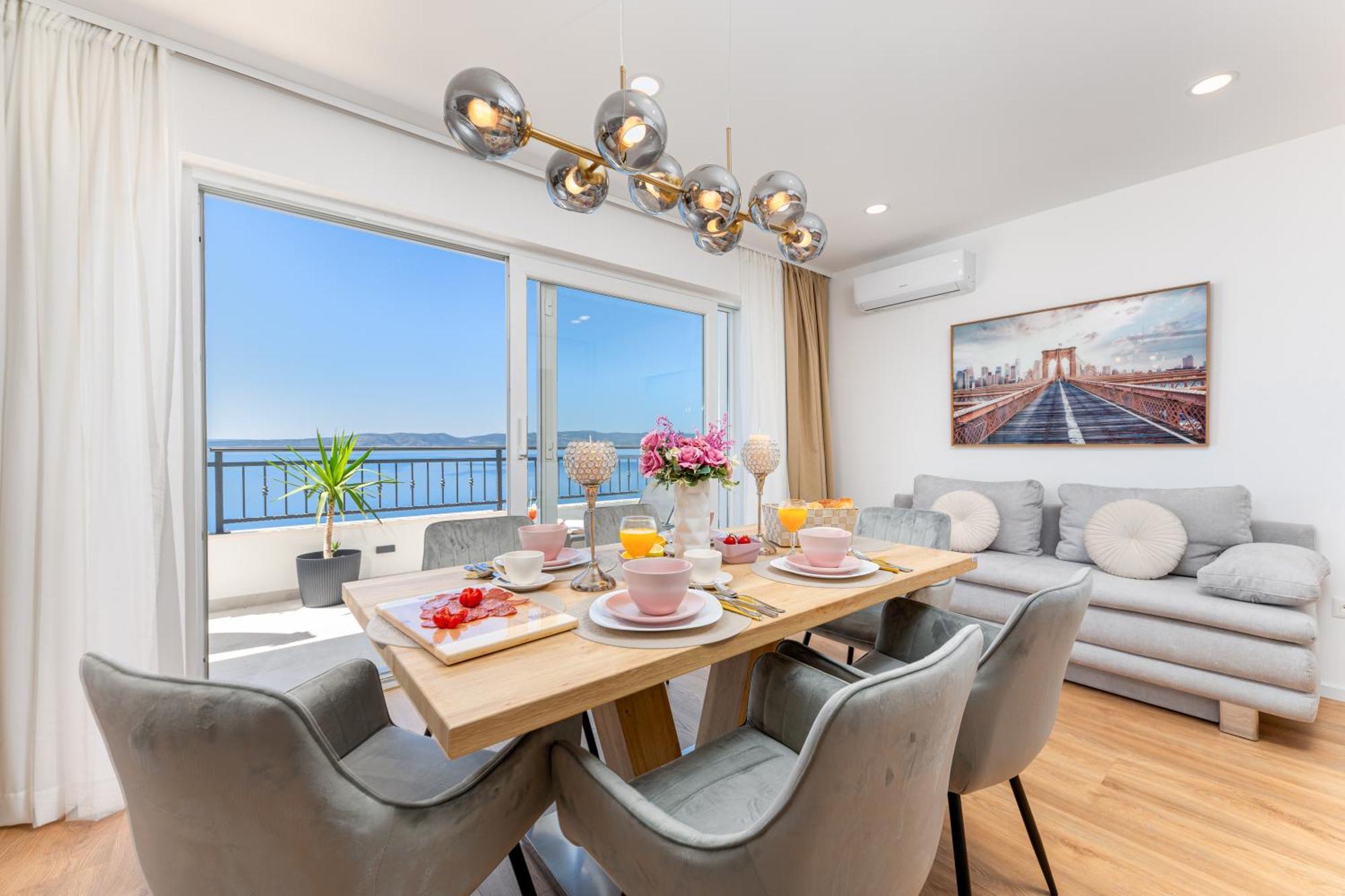 Seaview Apartments Nives Брела Экстерьер фото